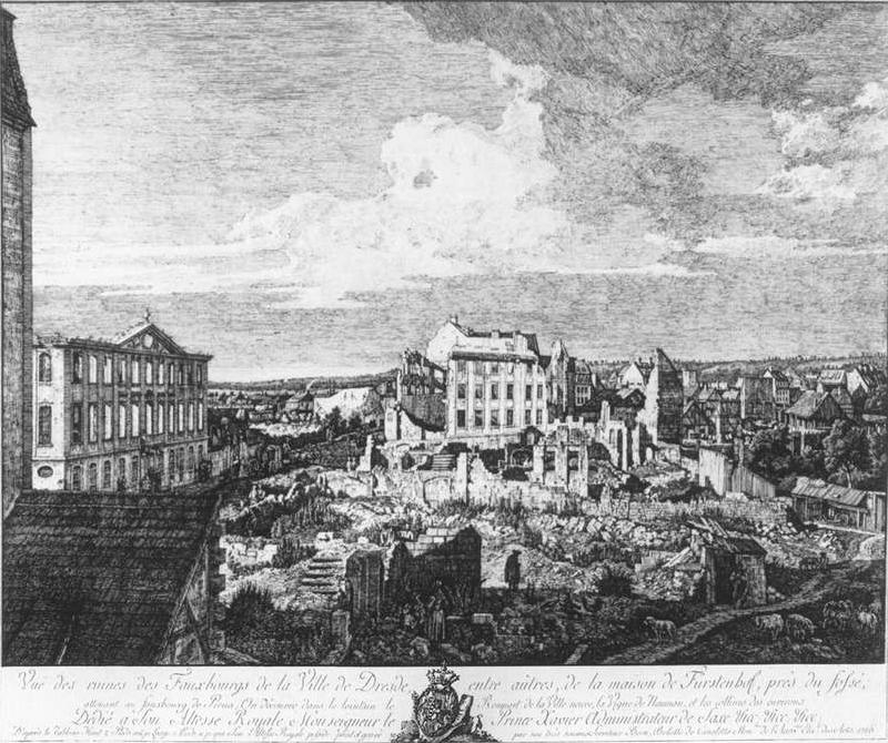 BELLOTTO, Bernardo Dresden, the Ruins of the Pirnaische Vorstadt kinxt oil painting image